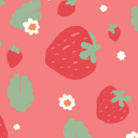 Beach Bucket Hat UV | Baby - Shell Pink Sweet Strawberries